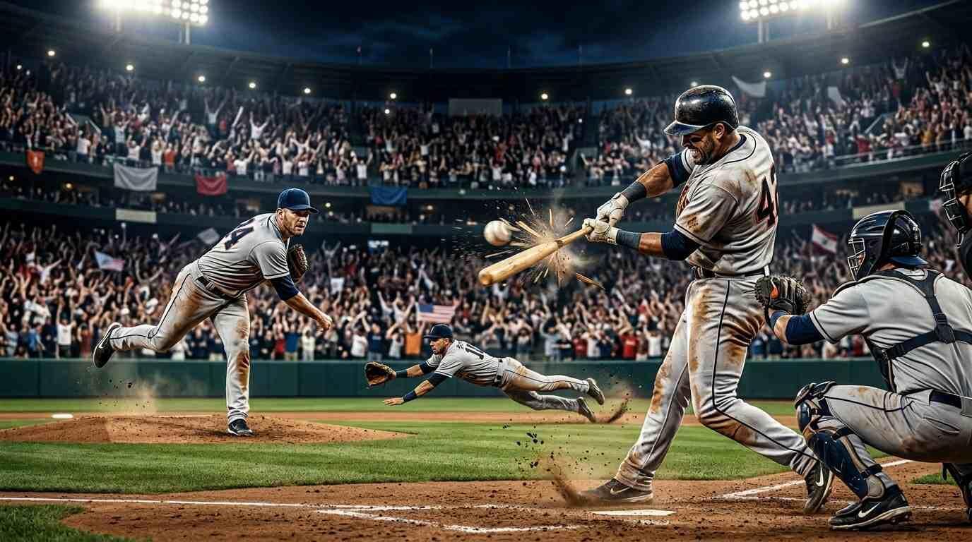 Duelo intenso entre Dodgers y Phillies en un estadio lleno durante la noche.