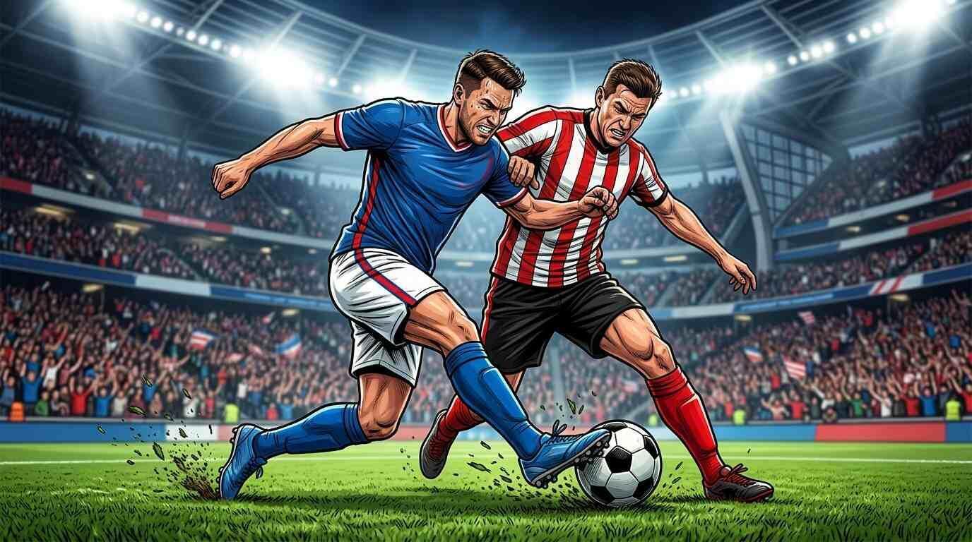 Estados Unidos y Paraguay disputan el balón en un vibrante duelo del Mundial 2026.
